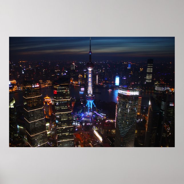 Shanghai by night, China Poster (Front)