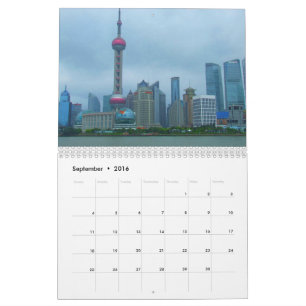 Shanghai China 2016 Calendar