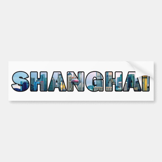 Shanghai China Bumper Sticker (Front)