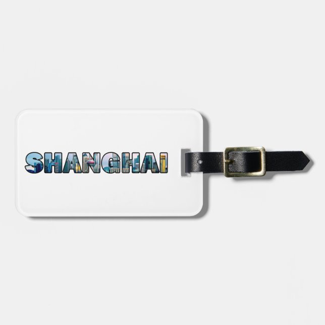 Shanghai China Luggage Tag (Front Horizontal)