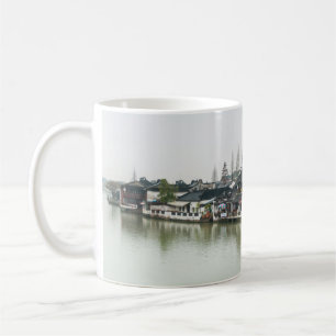 Shanghai, China, Mar 30, 2017, Wooden historic bui Coffee Mug
