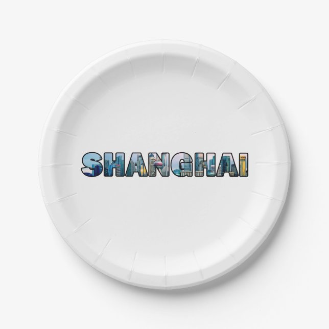 Shanghai China Paper Plate (Front)