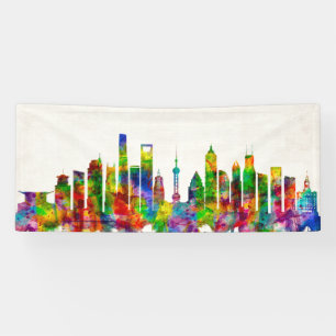 Shanghai China Skyline Banner