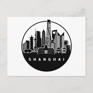 Shanghai China Skyline Postcard