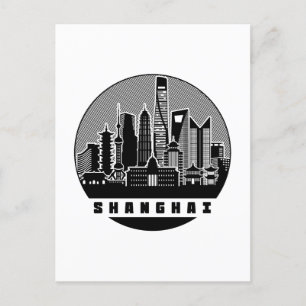 Shanghai China Skyline Postcard
