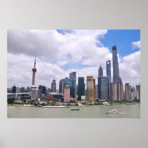 Shanghai, China skyline Poster