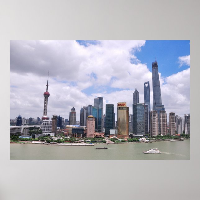 Shanghai, China skyline Poster (Front)