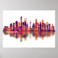 Shanghai China Skyline