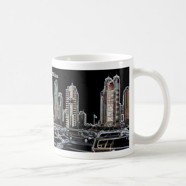 Shanghai China skyscraper panorama mug (Right)