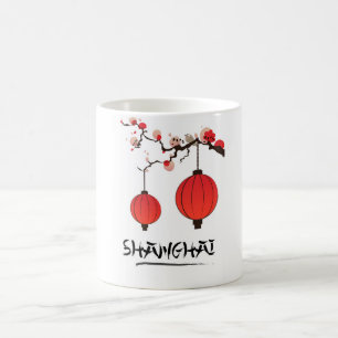 Shanghai China vintage travel poster Coffee Mug