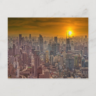 Shanghai City Skyline Postcard