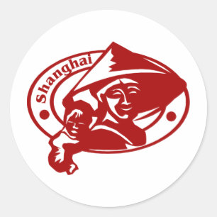 Shanghai Classic Round Sticker