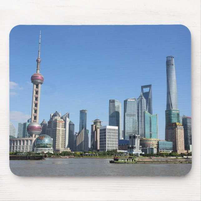 Shanghai from the Bund Mousepad (Front)