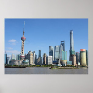 Shanghai from the Bund Poster