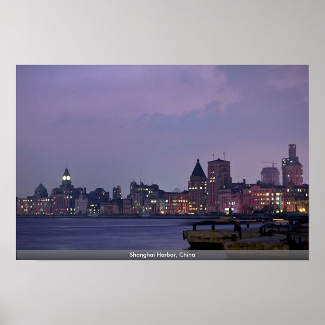 Shanghai Harbor, China Poster (Front)