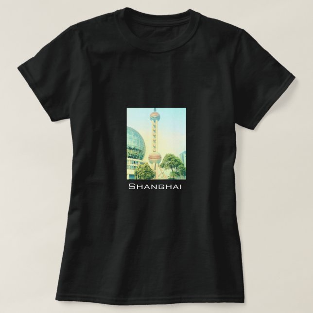Shanghai Oriental Pearl Tower travel T-Shirt (Design Front)