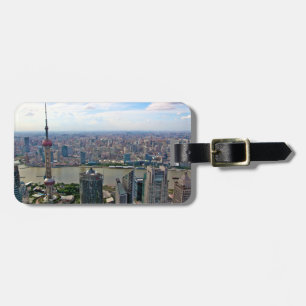 Shanghai Skyline by Day Luggage Tag