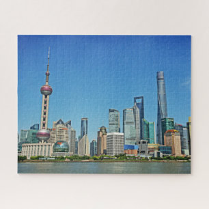 Shanghai Skyline from the Bund - 16x20 - 520 pcs Jigsaw Puzzle