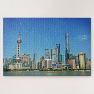 Shanghai Skyline from the Bund - 20x30 - 1014 pcs Jigsaw Puzzle