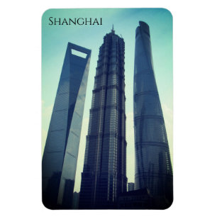 shanghai towers china magnet