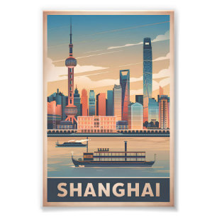 Shanghai vintage photo print