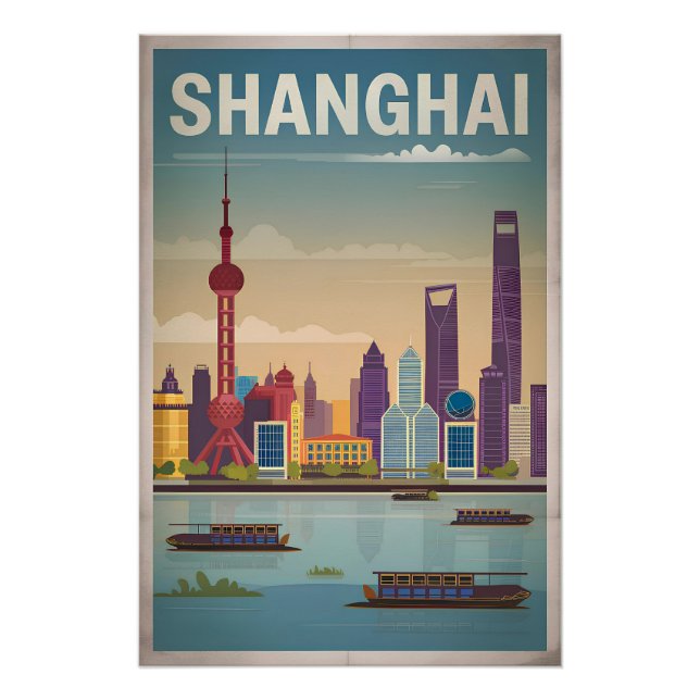 Shanghai vintage poster (Front)