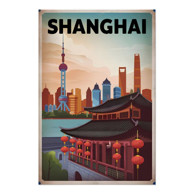 Shanghai vintage poster (Front)