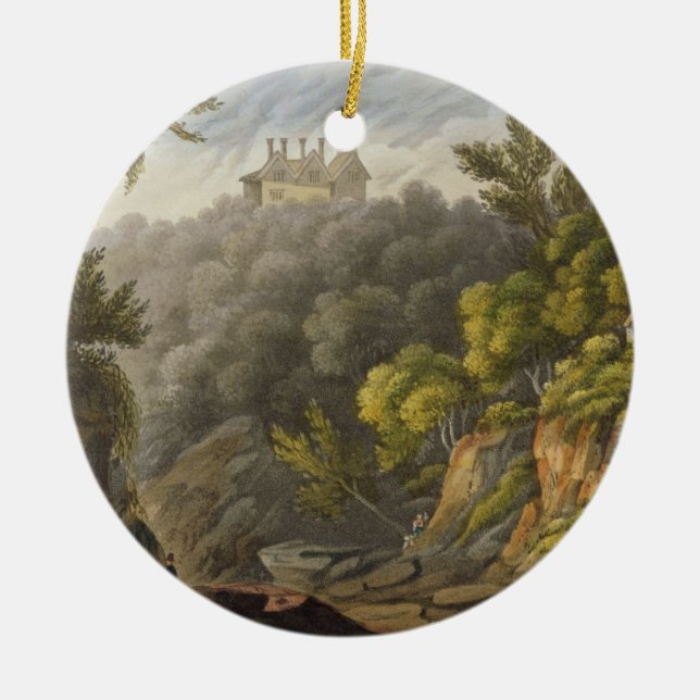 Shanklin Chine, from 'The Isle of Wight Illustrate Ceramic Tree Decoration (Front)