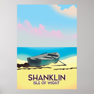 Shanklin, Isle of Wight vintage travel poster