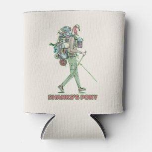 Shanks's pony funny hiker walking can cooler
