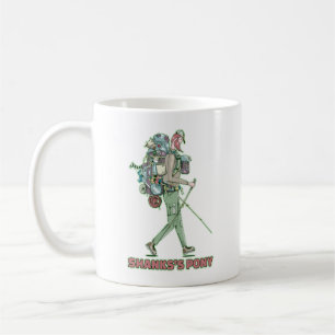 Shanks's pony funny hiker walking coffee mug
