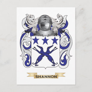Shannon Coat of Arms (Family Crest) Postcard