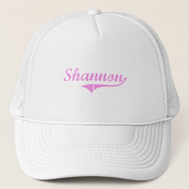 Shannon Last Name Classic Style Trucker Hat (Front)