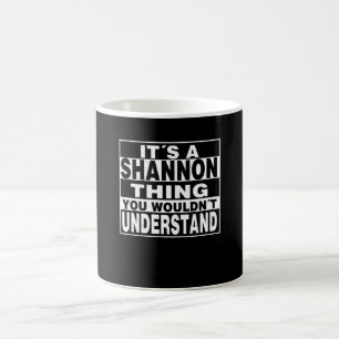 SHANNON Surname Personalised Gift Coffee Mug
