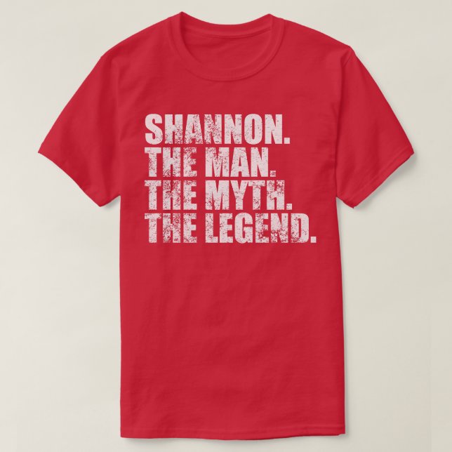 ShannonShannon Family name Shannon last Name Shann T-Shirt (Design Front)