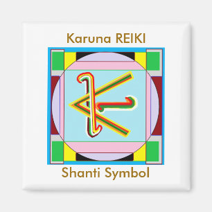 Shanti i.e. Peace: Karuna Reiki Healing Symbol Magnet