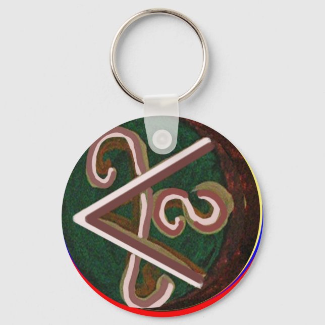 Shanti = Peace Key Ring (Front)