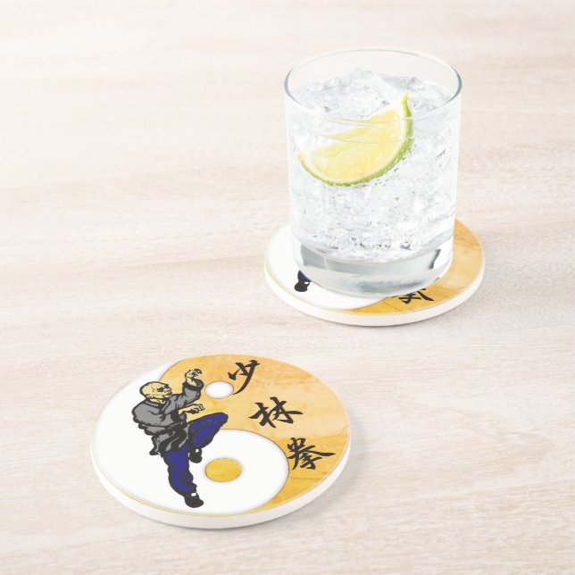 Shao Lin Sandstone Coaster (Side)