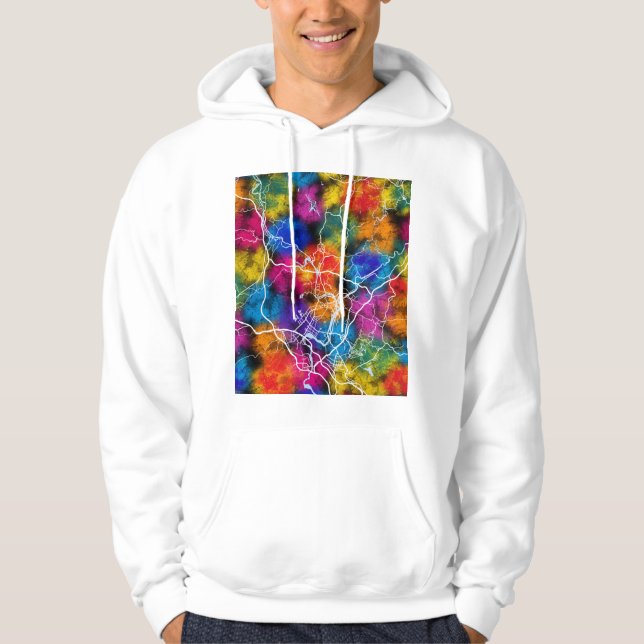 Shaoguan China City Map Hoodie (Front)