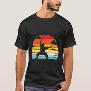 Shaolin Kung Fu Horse Pose Retro Chinese Martial A T-Shirt