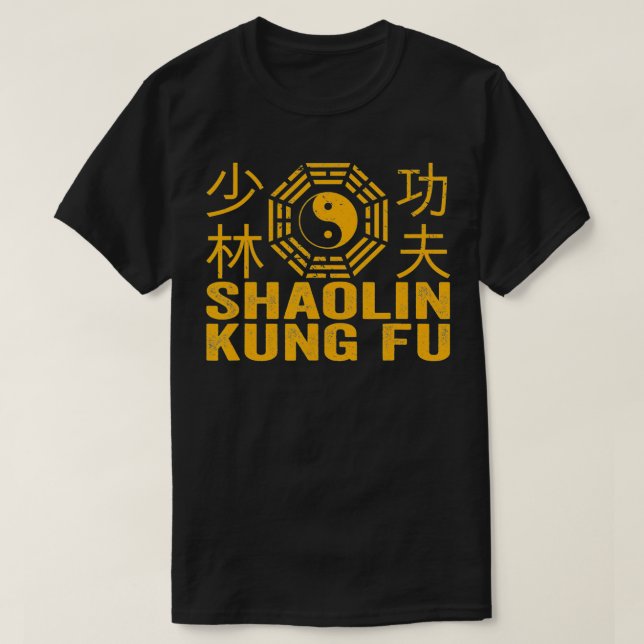 Shaolin Kung Fu Martial Arts Kung Fu  T-Shirt (Design Front)