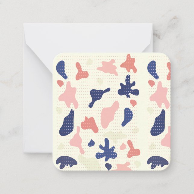 Shape Dot Grid Note Card  (Front)