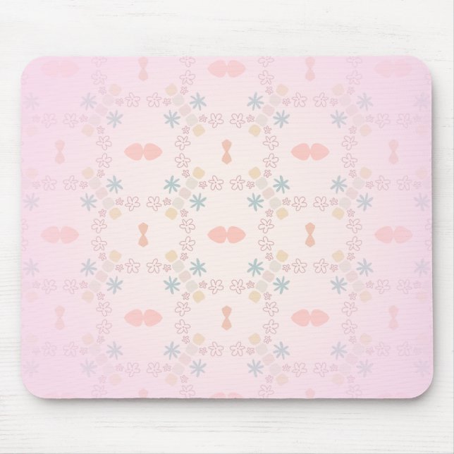 Shape Pastel Cairo pentagonal pattern tiling  Mouse Mat (Front)