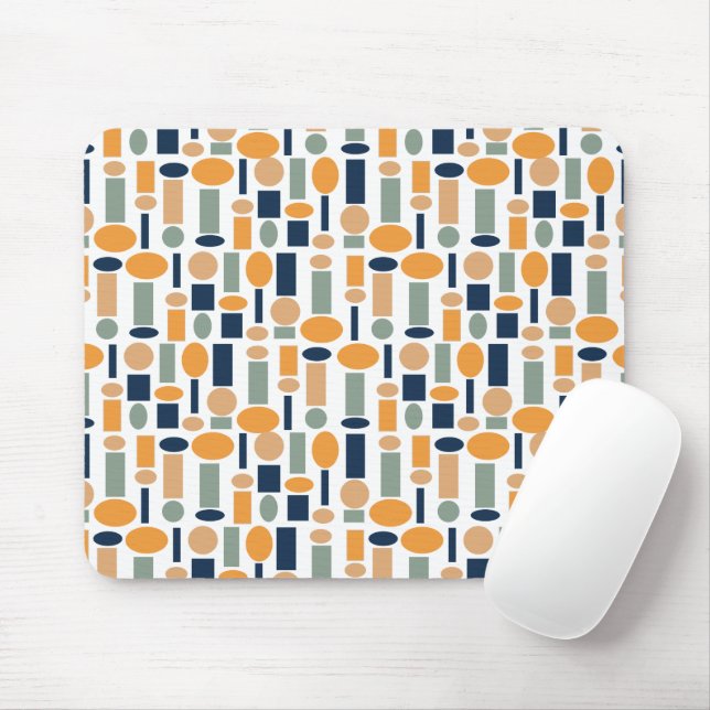 Shape Pattern  Mouse Mat (With Mouse)