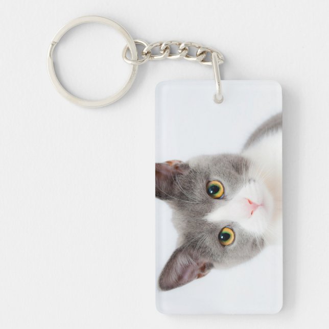 Shape: Rectangle (double-sided) Key Ring (Front)