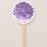 Shape: Round Hand Fan "Lavender Flower"<br><div class="desc">"Lavender Flower" Weddings, Anniversary Partys, Bar/Bat Mitzvahs, Recitals, or any celebration can be cooled down with Zazzle's hand fan. Enjoy! Personalise by deleting text on both sides, and replace with your own message. Choose your favourite font colour, style, and size. Background colours can also be changed out. Happy Anything and...</div>