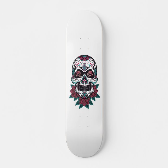 Shape with Mexican skull Skateboard (Front)