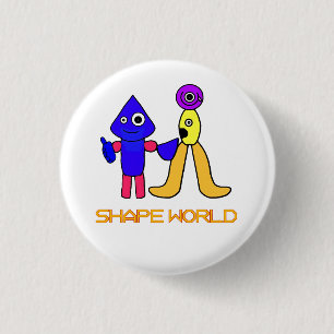 Shape World 3 Cm Round Badge