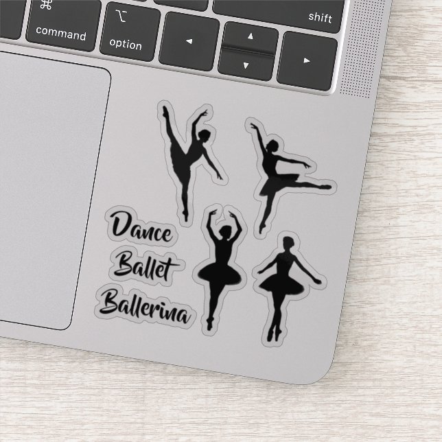 Shaped Ballet Dancer Theme Contour Cut Vinyl (Detail)