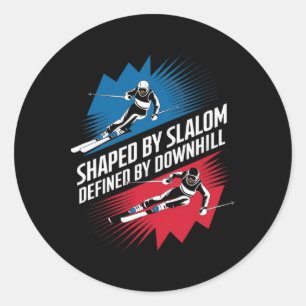 Shaped classic round sticker